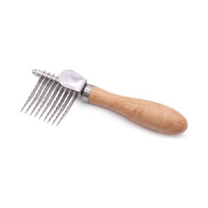 Dog Deshedding & Detangling Brush on a white background