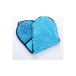 Dog Drying Robe & Microfibre Towel on a white background
